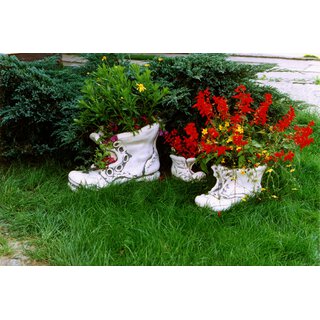 Blumenschale Stiefel mittel