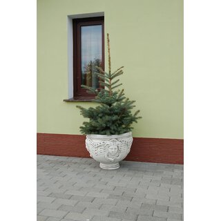 Blumenschale aus Stein mit verschiedenen Muster