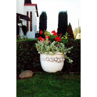 Blumenschale mit Motiv