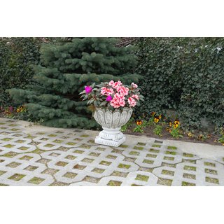 Blumenschale mit Motiv